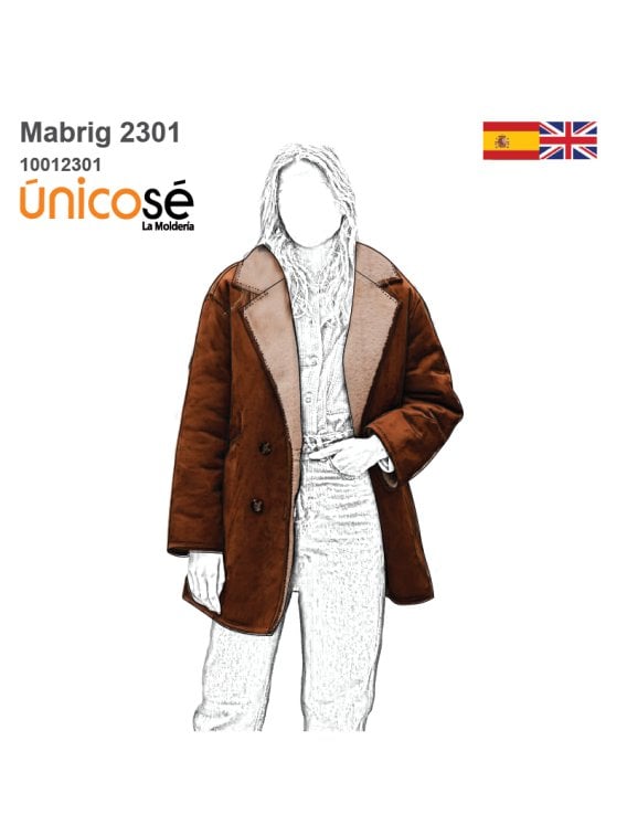 MOLDE ABRIGO GAMULAN MUJER 2301
