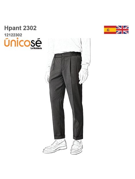 MOLDE PANTALON CLASICO HOMBRE 2302