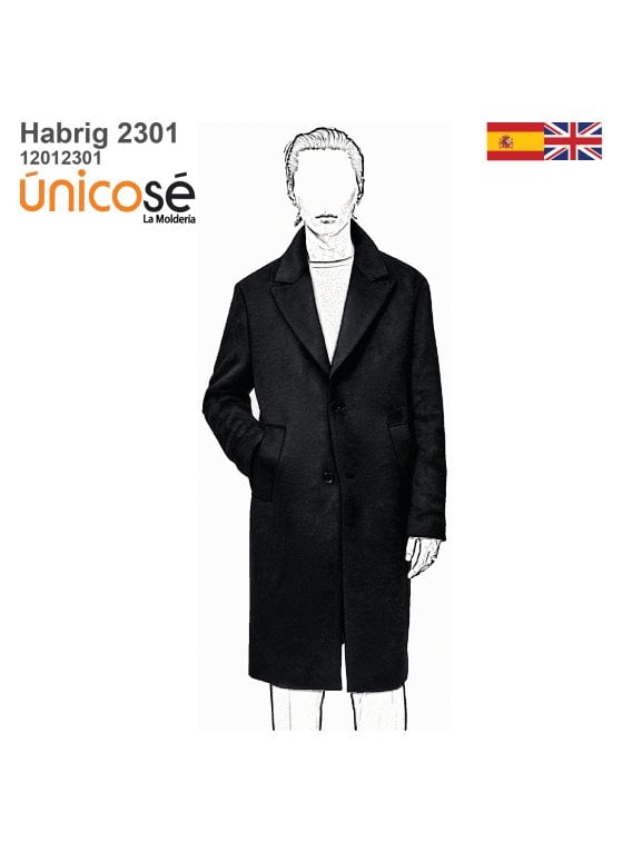 MOLDE ABRIGO BASICO HOMBRE 2301