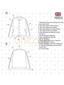 MOLDE CHAQUETA BOMBER HOMBRE 2303