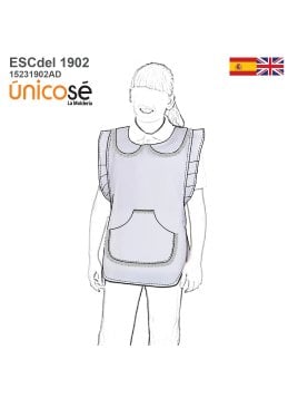 MOLDE DELANTAL  PARVULARIA ESCOLAR 1902AD