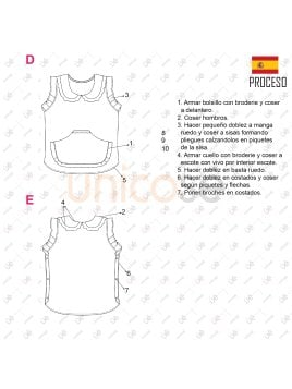 MOLDE DELANTAL  PARVULARIA ESCOLAR 1902AD