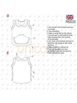 MOLDE DELANTAL  PARVULARIA ESCOLAR 1902AD