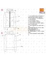 MOLDE CHAQUETA CORTES MUJER 2302