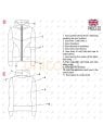 MOLDE CHAQUETA CORTES MUJER 2302