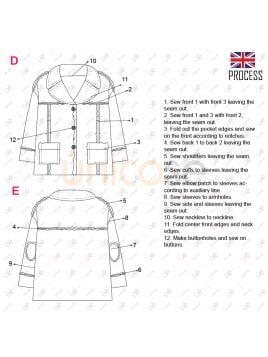 MOLDE ABRIGO AVIADOR MUJER 2302