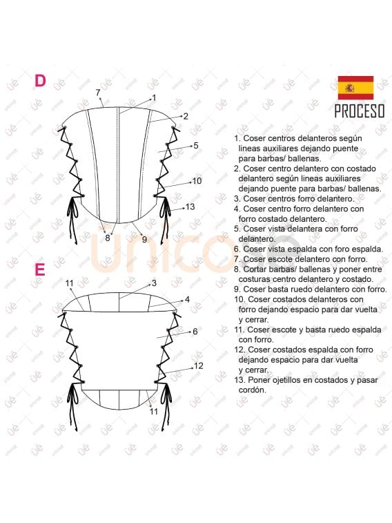 MOLDE TOP CORSET MUJER 2301