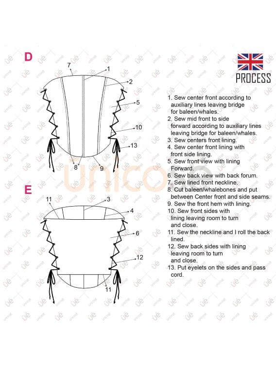 MOLDE TOP CORSET MUJER 2301