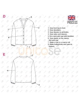 MOLDE BLUSA BASICA MUJER 2301
