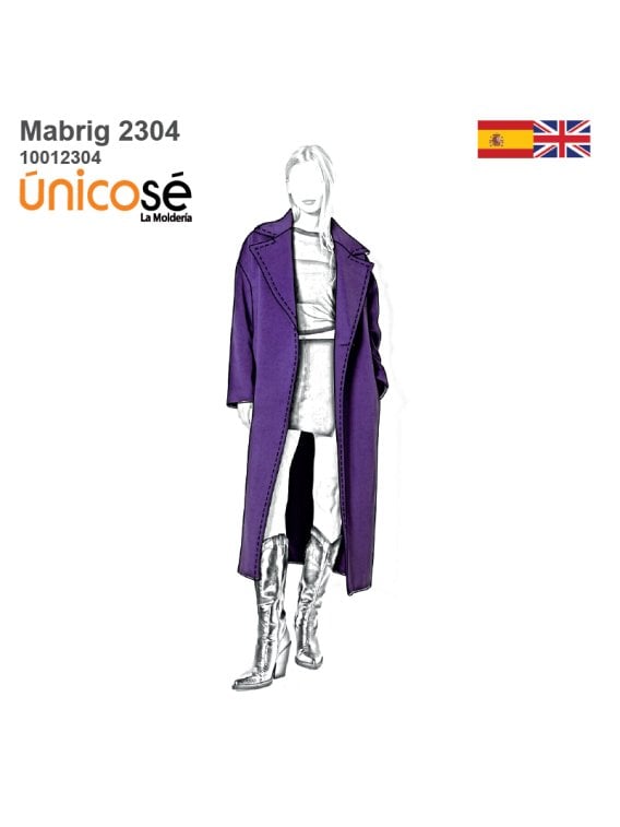 MOLDE ABRIGO OVERSIZE MUJER 2304