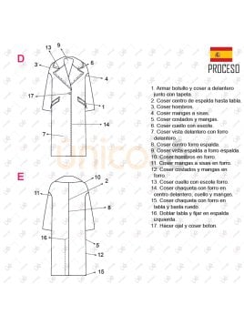 MOLDE ABRIGO OVERSIZE MUJER 2304