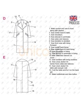 MOLDE ABRIGO OVERSIZE MUJER 2304