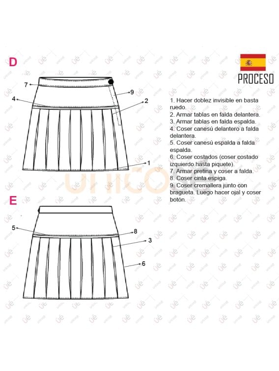FALDA ESCOLAR TABLAS 1702