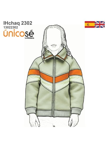 MOLDE CHAQUETA CAZADORA NIÑO 2302