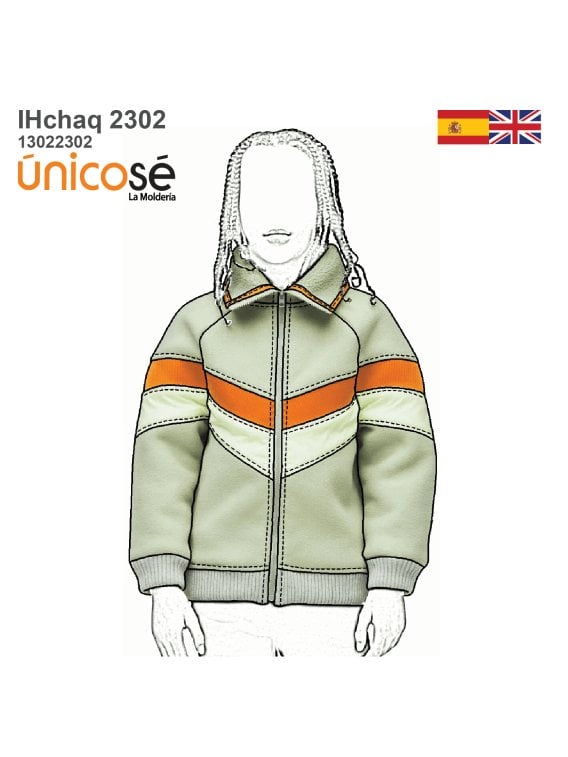 MOLDE CHAQUETA CAZADORA NIÑO 2302
