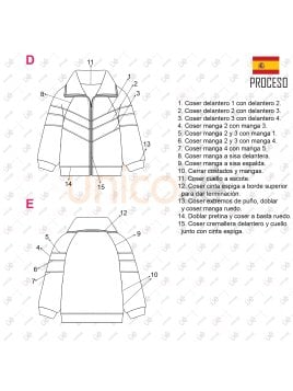 MOLDE CHAQUETA CAZADORA NIÑO 2302