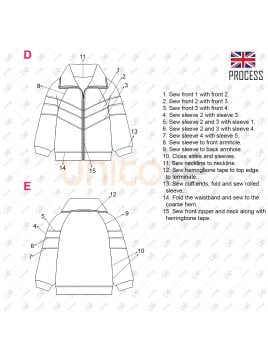 MOLDE CHAQUETA CAZADORA NIÑO 2302