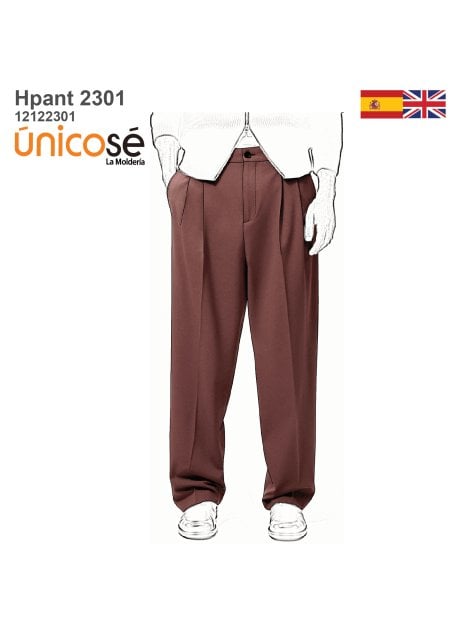 MOLDE PANTALON CLASICO HOMBRE 2301