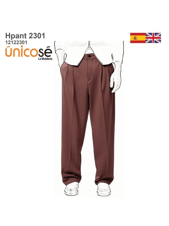 MOLDE PANTALON CLASICO HOMBRE 2301