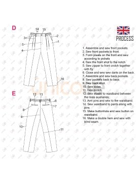 MOLDE PANTALON CLASICO HOMBRE 2301