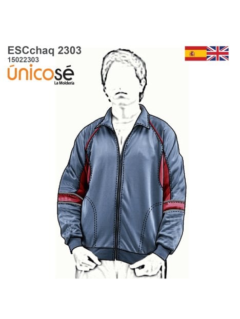 MOLDE CHAQUETA ESCOLAR CORTES 2303
