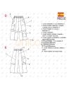 MOLDE PANTALON CARGO NIÑA 2301