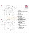 MOLDE PARKA CORTA MUJER 2301