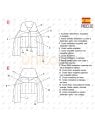 MOLDE PARKA CORTA MUJER 2301