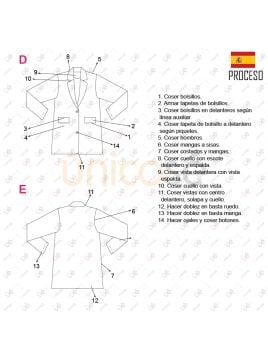 MOLDE CHAQUETA BLAZER MUJER 2213