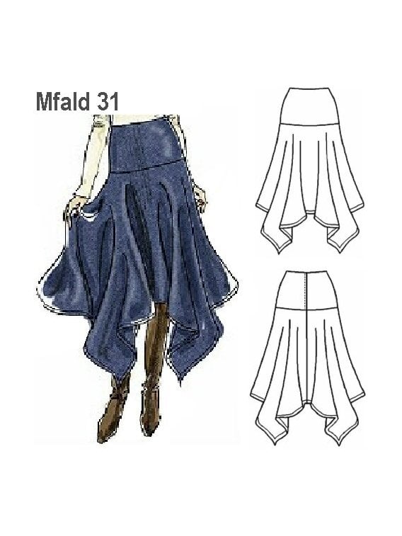 FALDA REBECA Y PUNTAS MUJER.