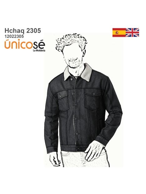 MOLDE CHAQUETA JEANS HOMBRE 2305