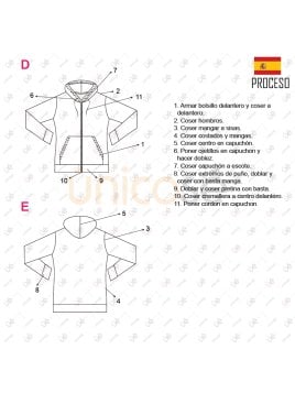 MOLDE POLERON CANGURO MUJER 2205IN