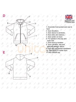 MOLDE POLERON CANGURO MUJER 2205IN