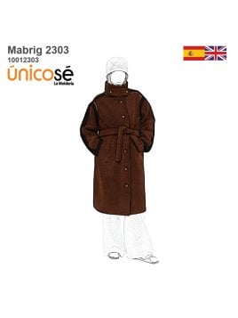 MOLDE ABRIGO PIEL OVERSIZE MUJER 2303