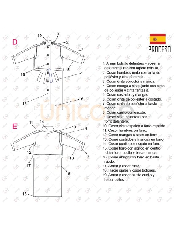 MOLDE ABRIGO PIEL OVERSIZE MUJER 2303