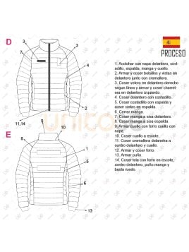 MOLDE TRABAJO PARKA HOMBRE 2309