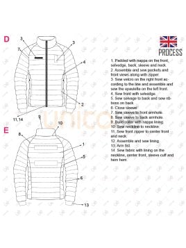 MOLDE TRABAJO PARKA HOMBRE 2309