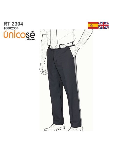MOLDE TRABAJO PANTALON HOMBRE RT 2304