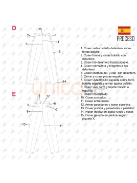 MOLDE TRABAJO PANTALON HOMBRE RT 2304