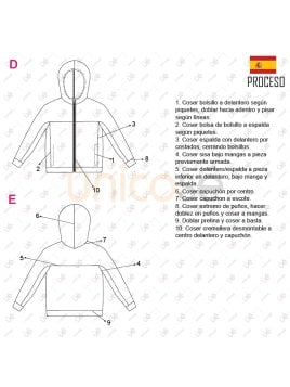 MOLDE CHAQUETA POLAR NIÑA 2302