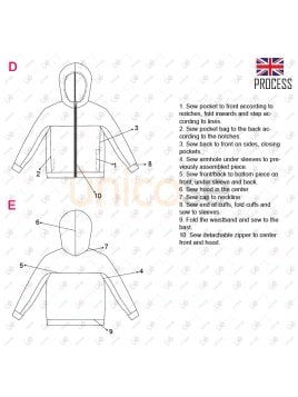 MOLDE CHAQUETA POLAR NIÑA 2302
