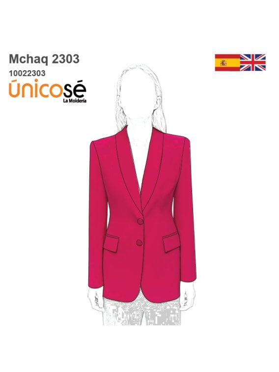 MOLDE CHAQUETA BLAZER MUJER 2303