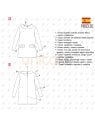MOLDE VESTIDO CUELLO BEBE NIÑA 2301
