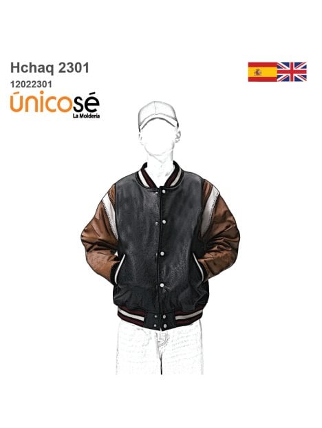 MOLDE CHAQUETA BOMBER HOMBRE 2301