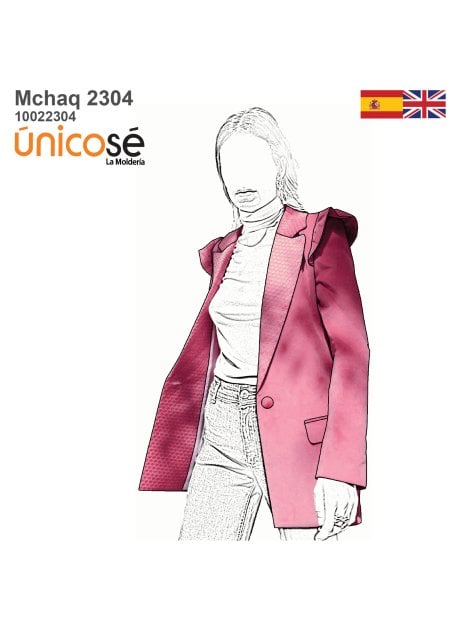 MOLDE CHAQUETA BLAZER MUJER 2304
