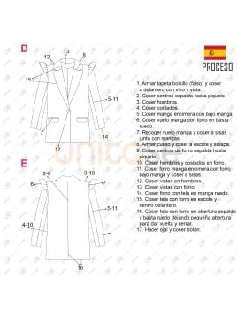 MOLDE CHAQUETA BLAZER MUJER 2304