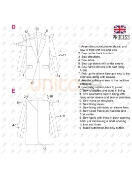 MOLDE CHAQUETA BLAZER MUJER 2304