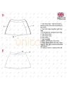 MOLDE ESCOLAR FALDA SHORT 2302