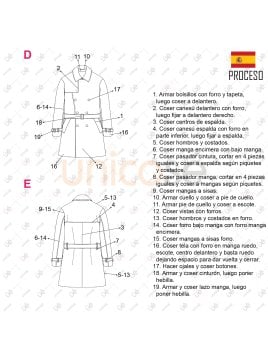 MOLDE ABRIGO TRENCH HOMBRE 2303