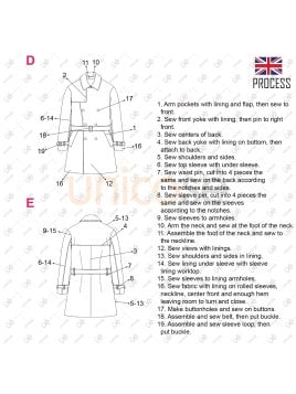 MOLDE ABRIGO TRENCH HOMBRE 2303